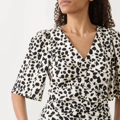 Hot Myrte Leopard Blouse Women Tops