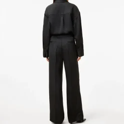 Sale Myrtle Mid-Rise Wide-Leg Trousers Women Trousers & Shorts