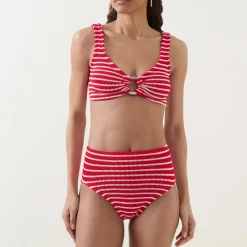 Best Nadine Striped Two-Piece Bikini Set Women Swimwear & Beachwear