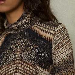 Online Naomi Snake Roll Turtleneck Top Women Tops