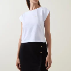 Outlet Natalia Logo Badge T-Shirt Women Tops