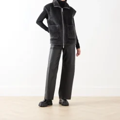 Sale Naval Reversible Faux Fur Gilet Women Coats & Jackets