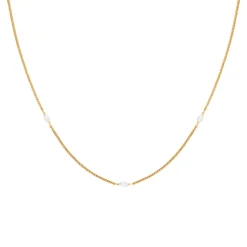 Sale Navette 18k Gold-Plated Necklace Women Necklaces