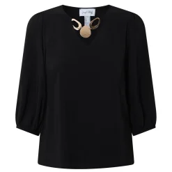 New Necklace Detail Blouse Women Tops