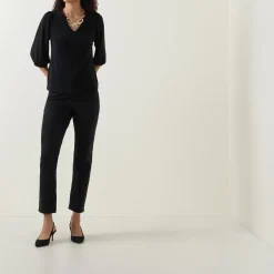 New Necklace Detail Blouse Women Tops