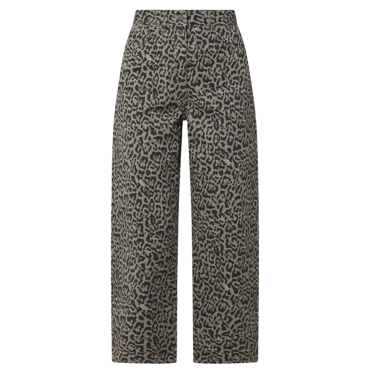 Hot Neoma Leopard Straight Leg Jeans Women Denim