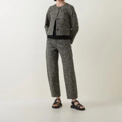 Hot Neoma Leopard Straight Leg Jeans Women Denim