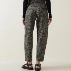 Hot Neoma Leopard Straight Leg Jeans Women Denim