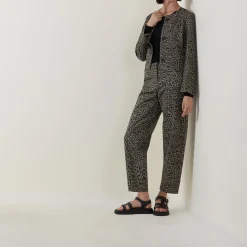Hot Neoma Leopard Straight Leg Jeans Women Denim