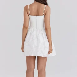 Clearance Nerissa Jacquard Corset Mini Dress Women Dresses