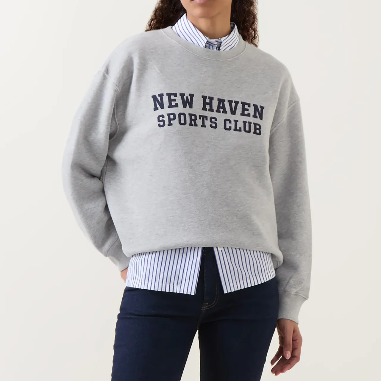 New Haven Logo Sweatshirt Women Coats & Jackets