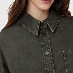 Nicky Oversized Denim Shacket Women Coats & Jackets