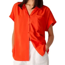 Discount Nicola Chest Pocket Shirt Women Tops