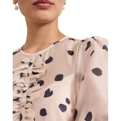 Clearance Nicola Polka Dot Ruffle Dress Women Dresses