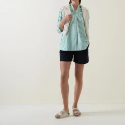 Nicola Striped Casual Shirt Women Tops