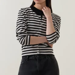 Best Noelani Striped Cardigan Women Sweaters & Cardigans