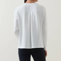 Best Notched Drawstring Blouse Women Tops