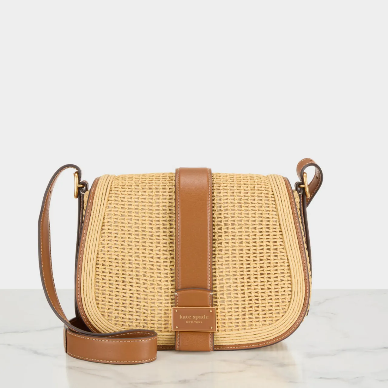 Sale Nouveau Straw Saddle Bag Women Crossbody Bags