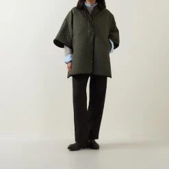 Discount Oakham Diamond Quilted Cape Coat Women Coats & Jackets
