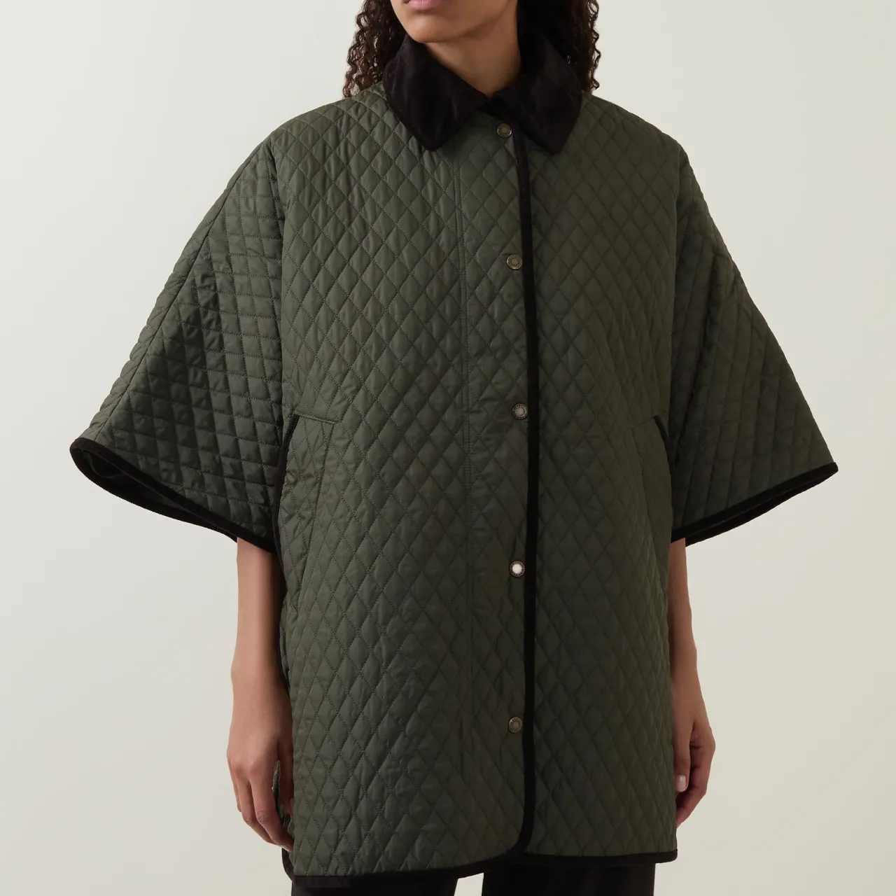Discount Oakham Diamond Quilted Cape Coat Women Coats & Jackets