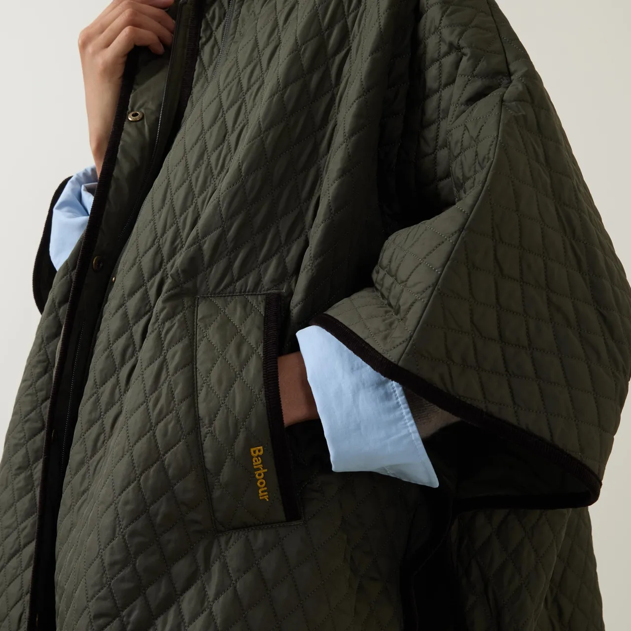 Discount Oakham Diamond Quilted Cape Coat Women Coats & Jackets