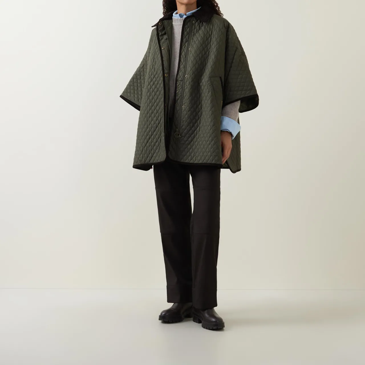 Discount Oakham Diamond Quilted Cape Coat Women Coats & Jackets