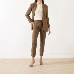 Outlet Opaco Cropped Straight Leg Trousers Women Trousers & Shorts