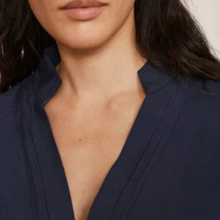 Open-Front Shirt Women Tops
