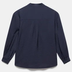 Open-Front Shirt Women Tops