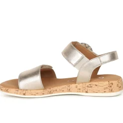 Best Opton Metallic Leather Sandals Women Sandals