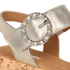 Best Opton Metallic Leather Sandals Women Sandals