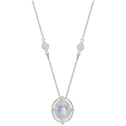 Clearance Ornate Stone Pendant Necklace Women Necklaces