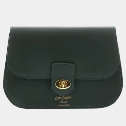 Sale Orsina Green Italian Leather Shoulder Women Shoulder Bags