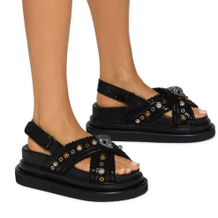 Discount Orson Cross Scallop Flatform Sandals Women Sandals