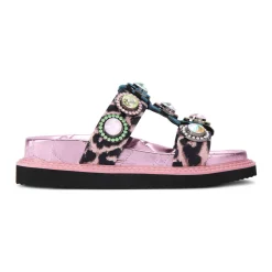 Discount Orson Crystal Flat Sandals Women Sandals