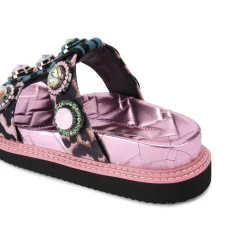 Discount Orson Crystal Flat Sandals Women Sandals