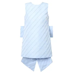 Oversized Bow Mini Shift Dress Women Occasion Dressing