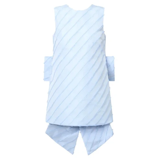 Oversized Bow Mini Shift Dress Women Occasion Dressing