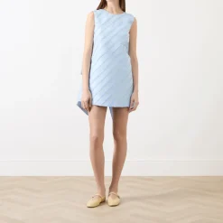 Oversized Bow Mini Shift Dress Women Occasion Dressing