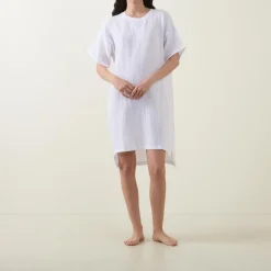 Oversized Muslin Night Dress Women Sleepwear