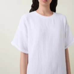 Oversized Muslin Night Dress Women Sleepwear