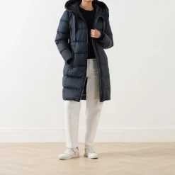 Discount Padded Longline Coat Women Coats & Jackets