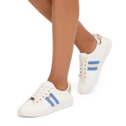 Online Palermo Striped Lace-Up Trainers Women Trainers