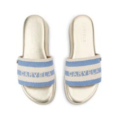 Palermo Striped Logo Mules Women Sandals