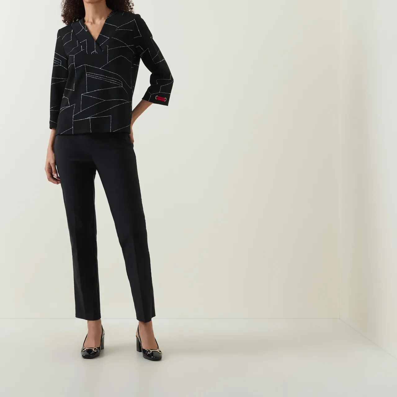 Online Panelled Long-Sleeved Top Women Tops