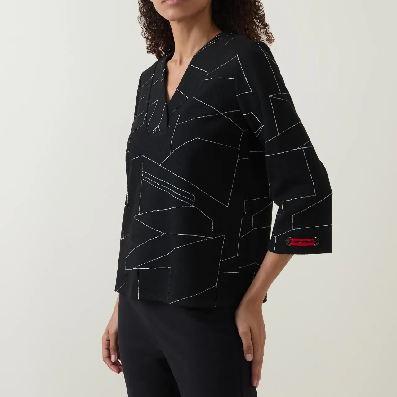 Online Panelled Long-Sleeved Top Women Tops