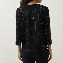 Online Panelled Long-Sleeved Top Women Tops