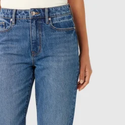 Online Paris Mid-Rise Straight Leg Jeans Women Denim