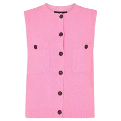 Best Patch Pocket Knit Vest Women Sweaters & Cardigans