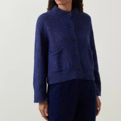 Patch Pocket Knitted Cardigan Women Sweaters & Cardigans